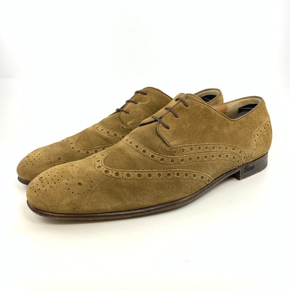Gucci suede wingtip oxford main image 4